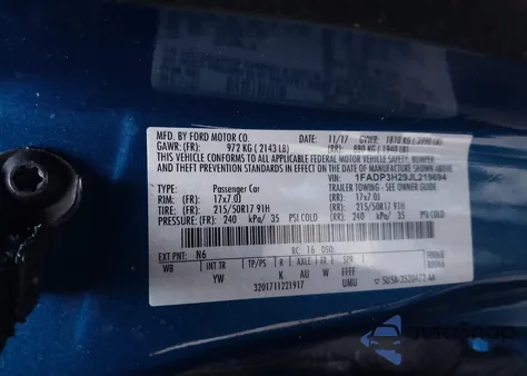 2018 Ford Focus Sel from USA, damaged, VIN 1FADP3H29JL219694